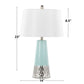 Penelope 22" Ceramic Table Lamp Blue By LumiSource | Table Lamps | Modishstore - 7