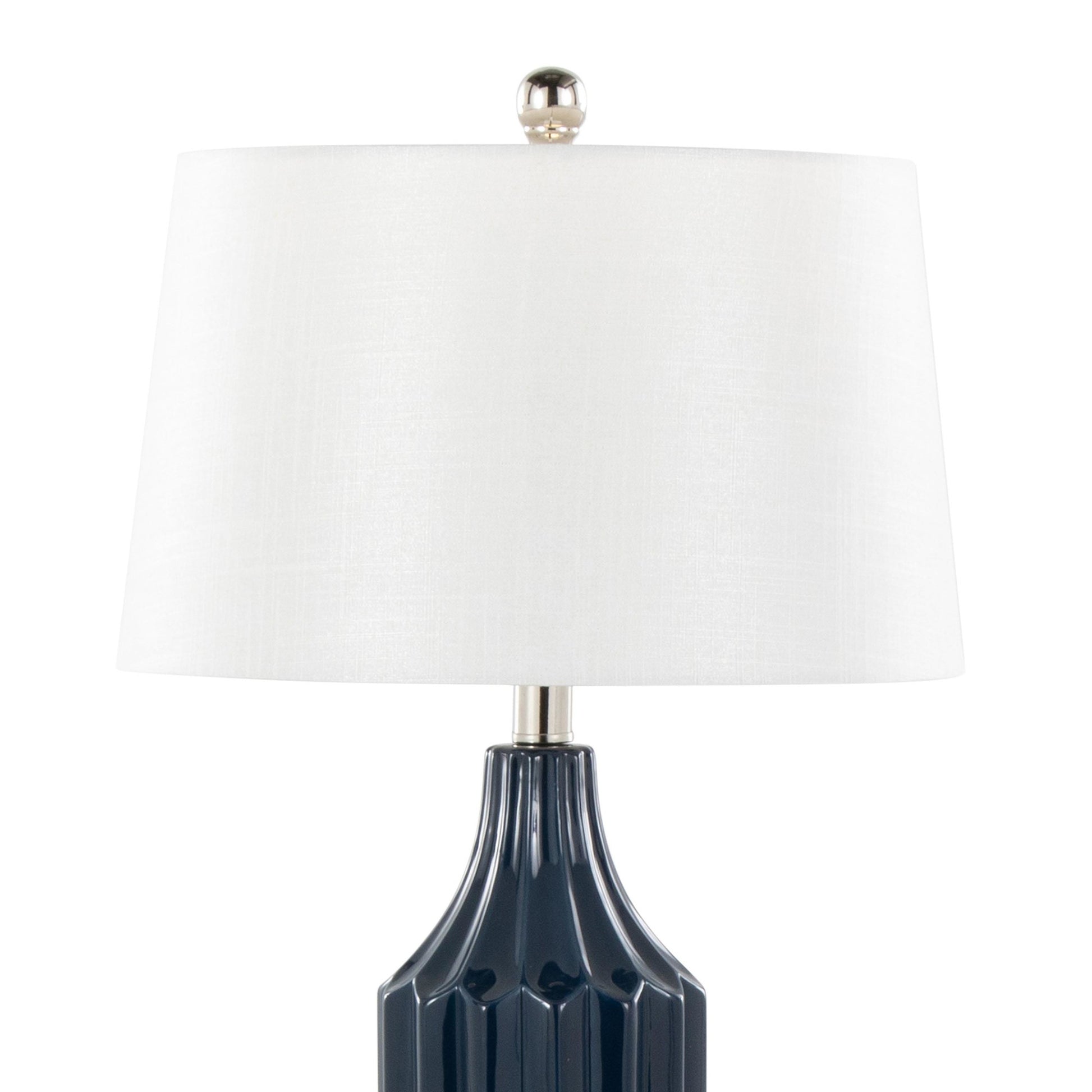 Stella 23" Ceramic Table Lamp Cream By LumiSource | Table Lamps | Modishstore - 12
