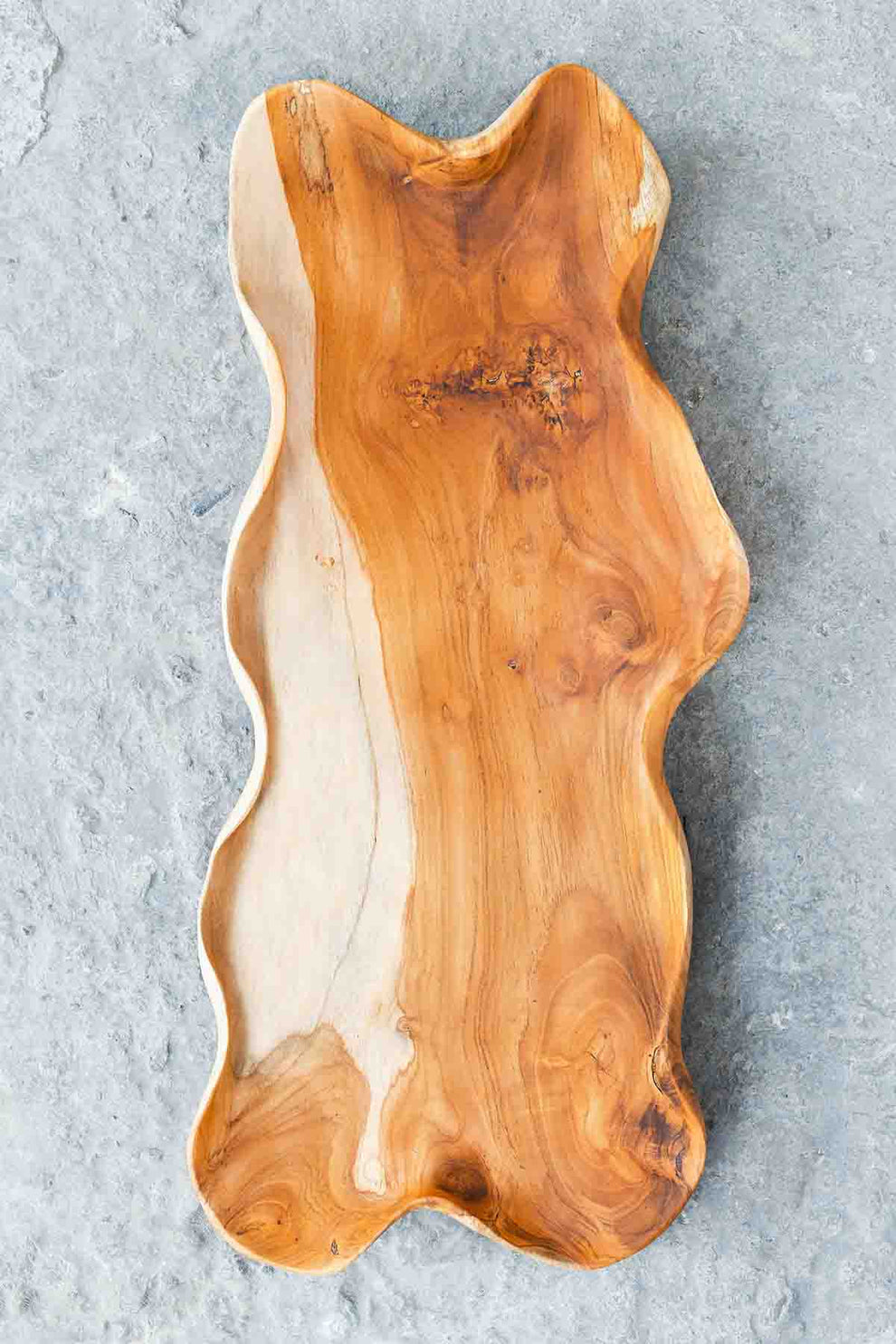 Rustic Serving Platter, Salad Servers and Basket Handle Trays-2
