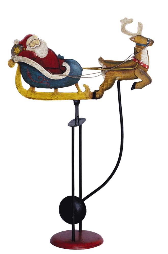 Santa's Sleigh Sky Hook by Authentic Models | Holiday | Modishstore