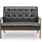 Baxton Studio Mid-Century Masterpieces 3PC Sofa Set-Brown | Sofas | Modishstore - 4