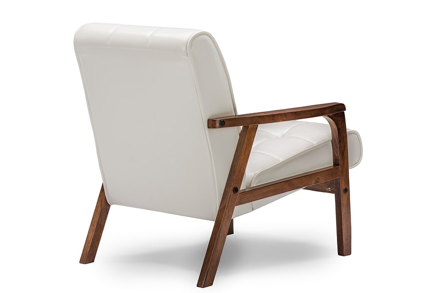 baxton studio baxton studio mid century masterpieces club chair white | Modish Furniture Store-5