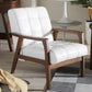 Baxton Studio Baxton Studio Mid-Century Masterpieces Club Chair - White | Modishstore | Accent Chairs