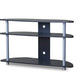 baxton studio orbit black and silver tv stand | Modish Furniture Store-2