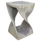 Haussmann Twist Stool 10" Sq - Agate Grey | Stools & Benches | Modishstore-4