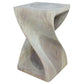 Haussmann Twist Stool 10" Sq - Agate Grey | Stools & Benches | Modishstore-5