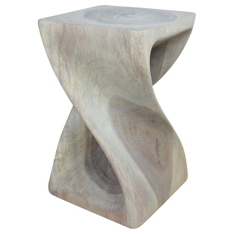 Haussmann Twist Stool 10" Sq - Agate Grey | Stools & Benches | Modishstore-5