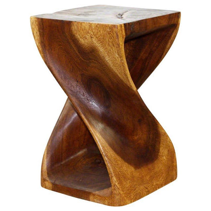 Haussmann Twist Stool - Walnut | Stools & Benches | Modishstore-2
