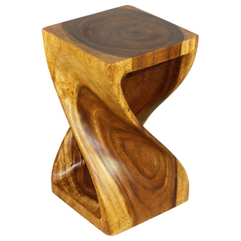 Haussmann Twist Stool - Walnut | Stools & Benches | Modishstore-4