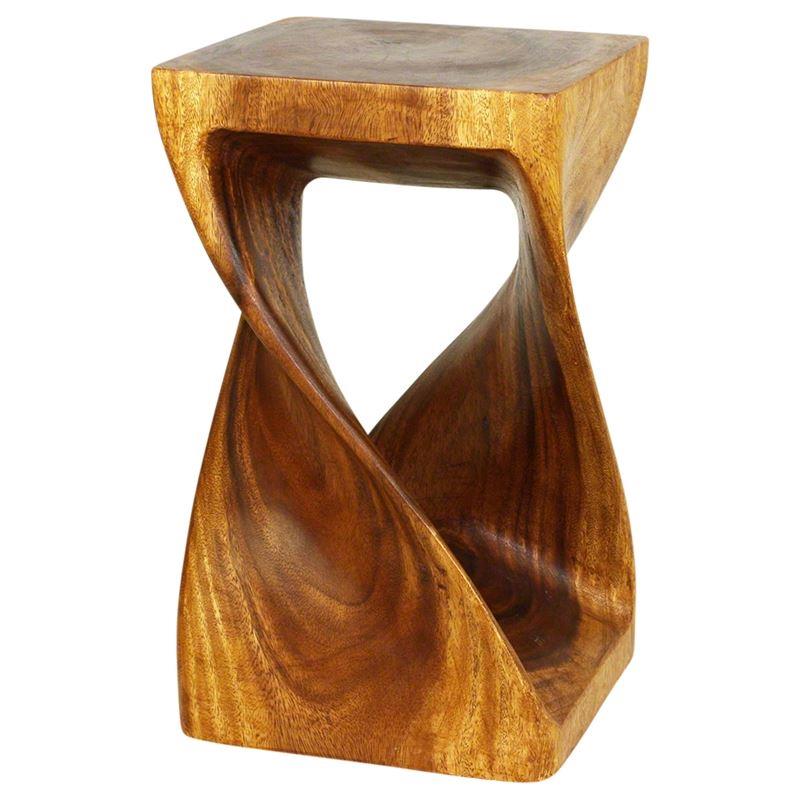 Haussmann Twist Stool - Walnut | Stools & Benches | Modishstore-5