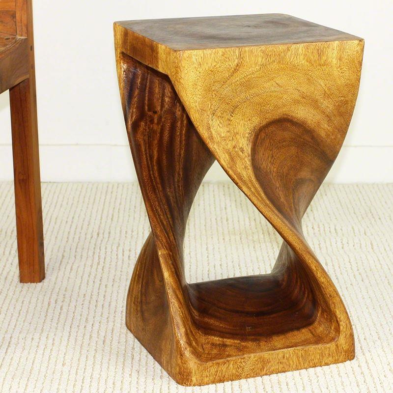 Haussmann Twist Stool - Walnut | Stools & Benches | Modishstore-7