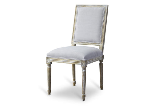 Baxton Studio Clairette Wood Traditional French Accent Chair | Modishstore | Accent Chairs