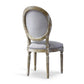 baxton studio clairette wood traditional french accent chair round | Modish Furniture Store-3