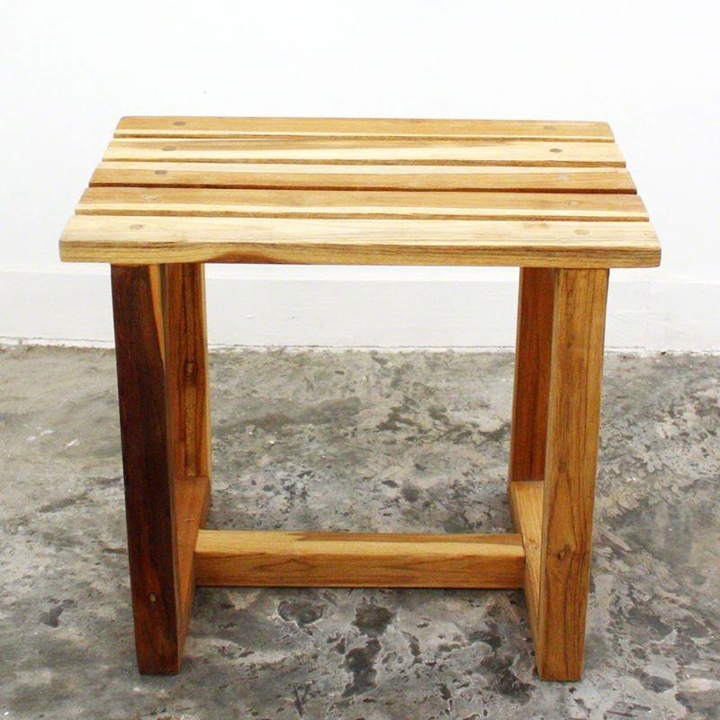 Haussmann Teak Spa Stool St 16" H - Teak Oil | Stools & Benches | Modishstore-2