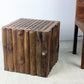 Haussmann Teak Timber Block Lattice 18" H - Teak Oil | End Tables | Modishstore-6