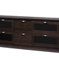baxton studio adelino 63 inches dark brown wood tv cabinet with 4 glass doors and 2 drawers | Modish Furniture Store-2