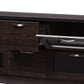 baxton studio adelino 63 inches dark brown wood tv cabinet with 4 glass doors and 2 drawers | Modish Furniture Store-3