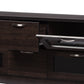 baxton studio adelino 63 inches dark brown wood tv cabinet with 4 glass doors and 2 drawers | Modish Furniture Store-3