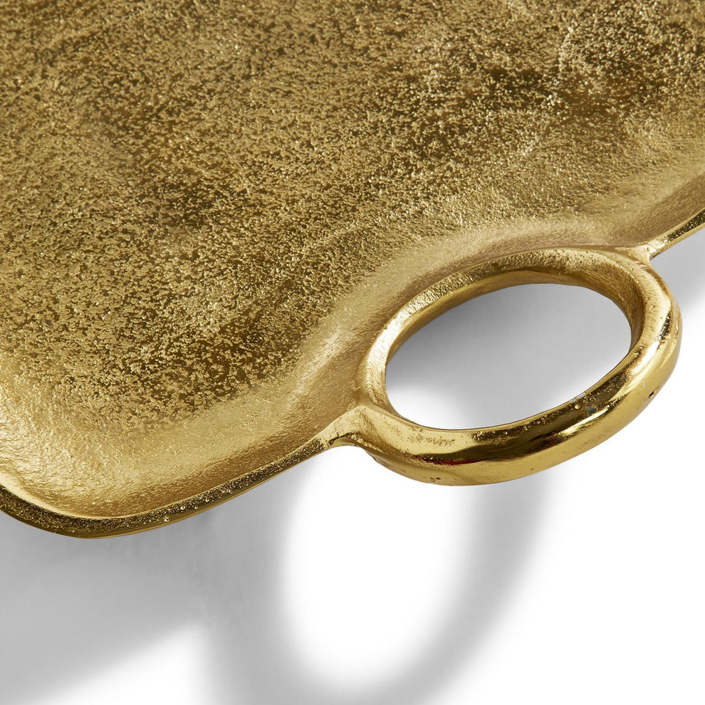Metropolitan Decorative Gold Tray With Handles Set Of 6 By Tozai Home | Decorative Trays & Dishes | Modishstore - 2