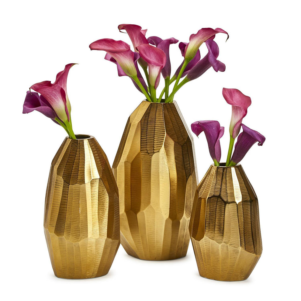 Hand Etched Vase Set Of 6 By Tozai Home | Vases | Modishstore - 1