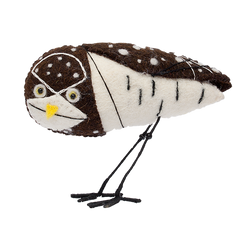 Felt Bird, Burrowing Owl by Gold Leaf Design Group