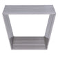 LeisureMod Modern Stainless Steel Trapezium Bench | Benches | Modishstore - 3