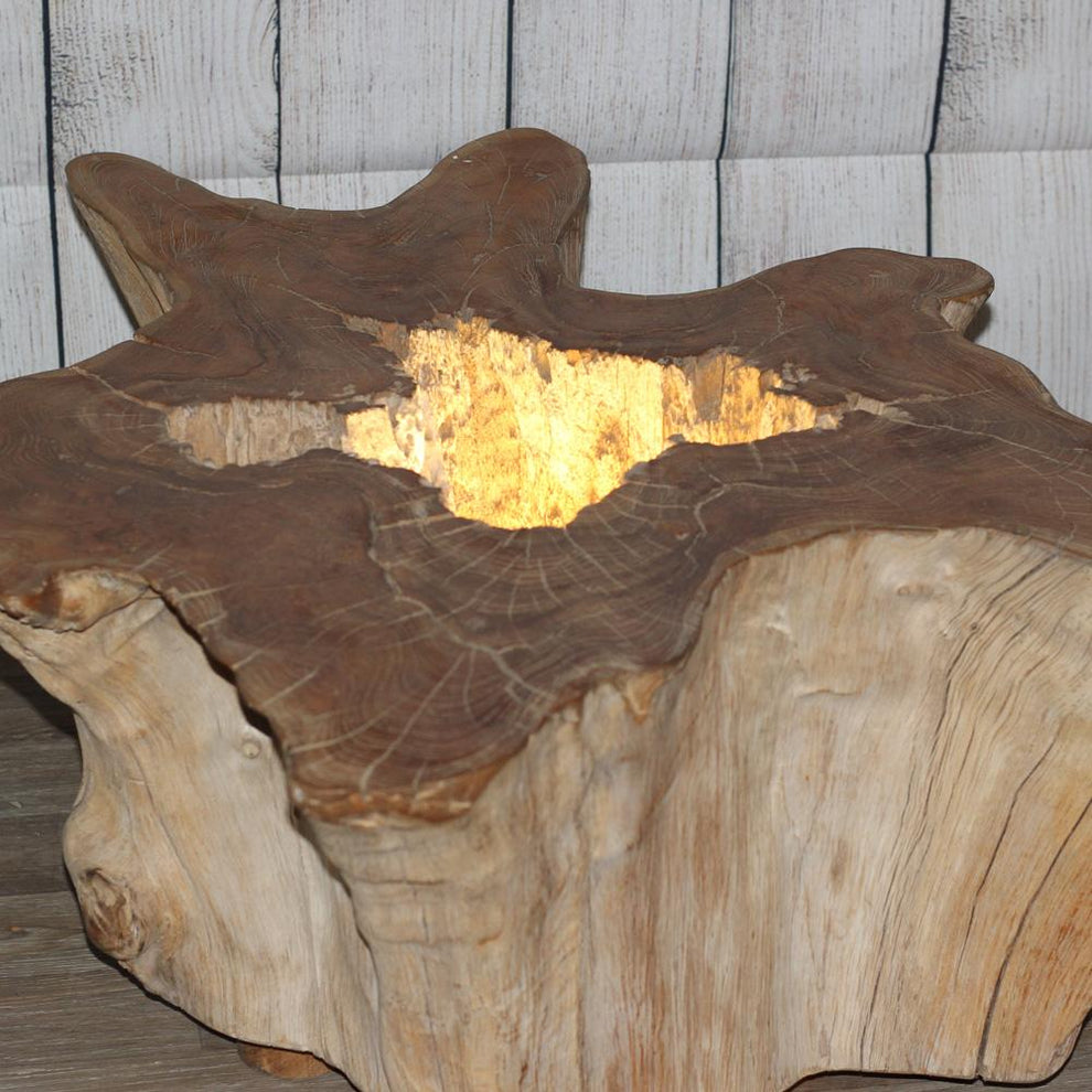 Old Teak Tree Slab Coffee Table by Artisan Living | ModishStore | Coffee Tables-4