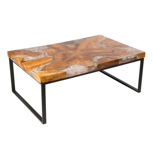 Teak Root and Resin Wood Coffee Table CR-2050 by Aire Furniture | Coffee Tables | Modishstore