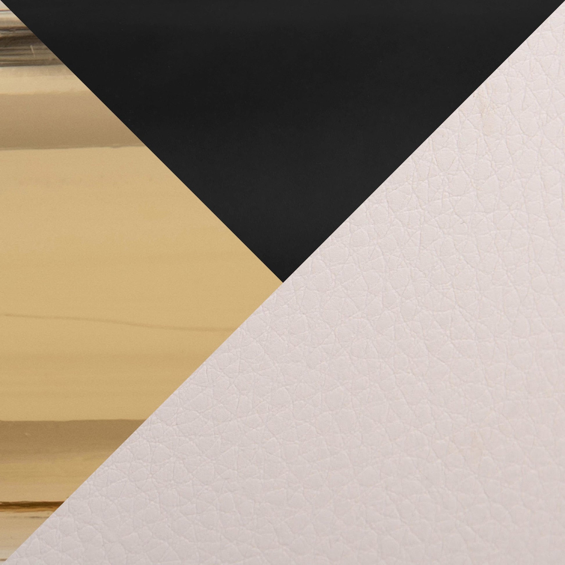 Toriano 30" Contemporary Fixed Height Barstool with Swivel in Cream Faux Leather and Black Metal with Round Gold Footrest By LumiSource - Set of 2 | Bar Stools | Modishstore - 3