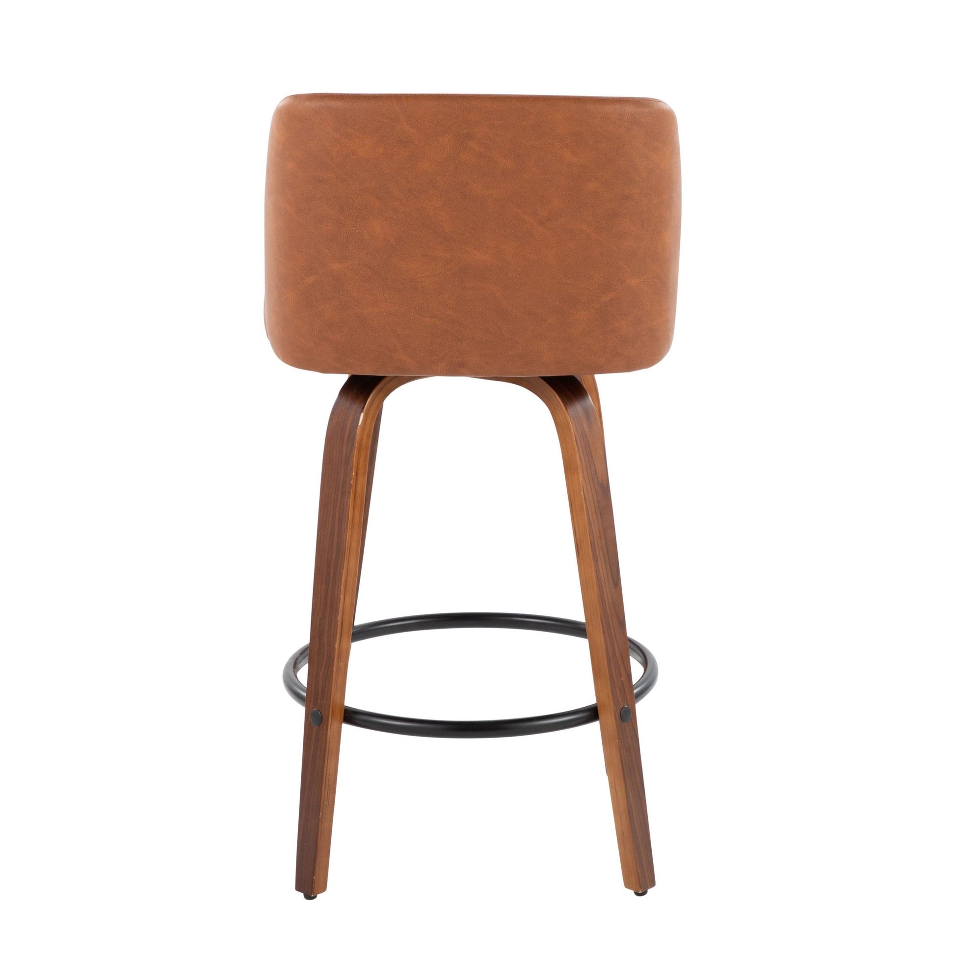 Toriano 26" Counter Stool - Set of 2 Brown Black By LumiSource | Counter Stools | Modishstore - 5