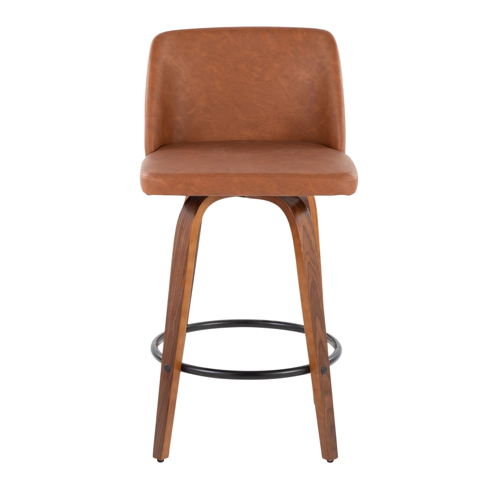 Toriano 26" Counter Stool - Set of 2 Brown Black By LumiSource | Counter Stools | Modishstore - 6
