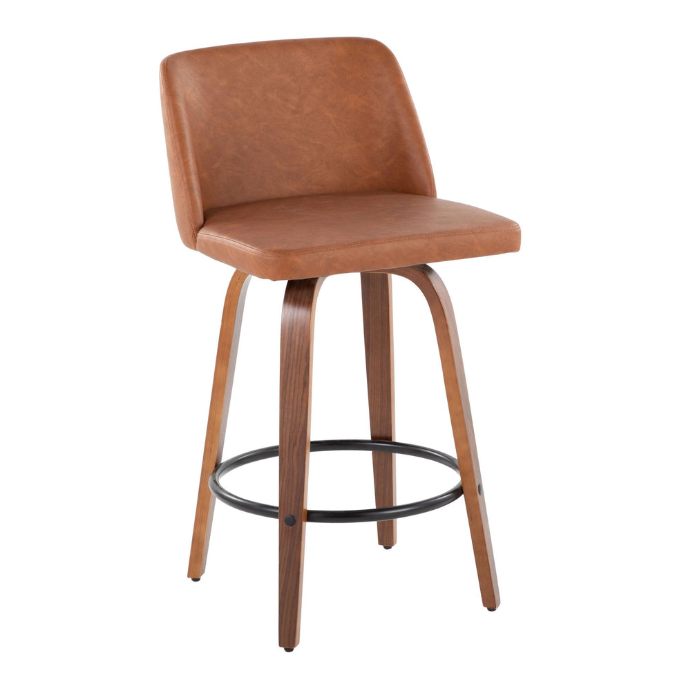 Toriano 26" Counter Stool - Set of 2 Brown Black By LumiSource | Counter Stools | Modishstore - 2