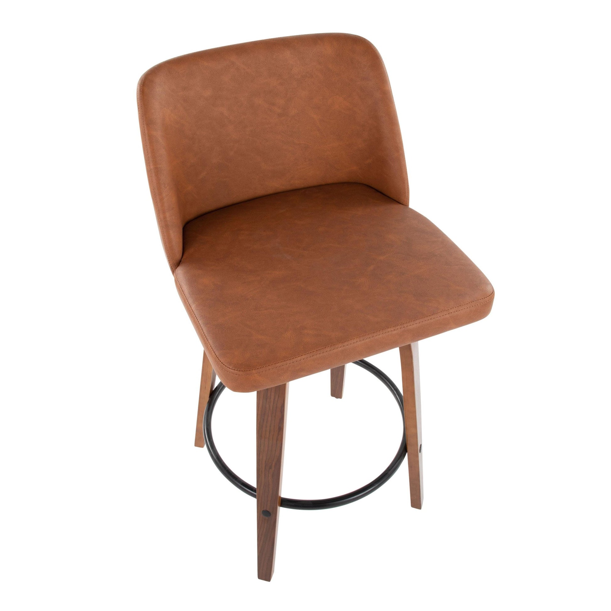 Toriano 26" Counter Stool - Set of 2 Brown Black By LumiSource | Counter Stools | Modishstore - 7