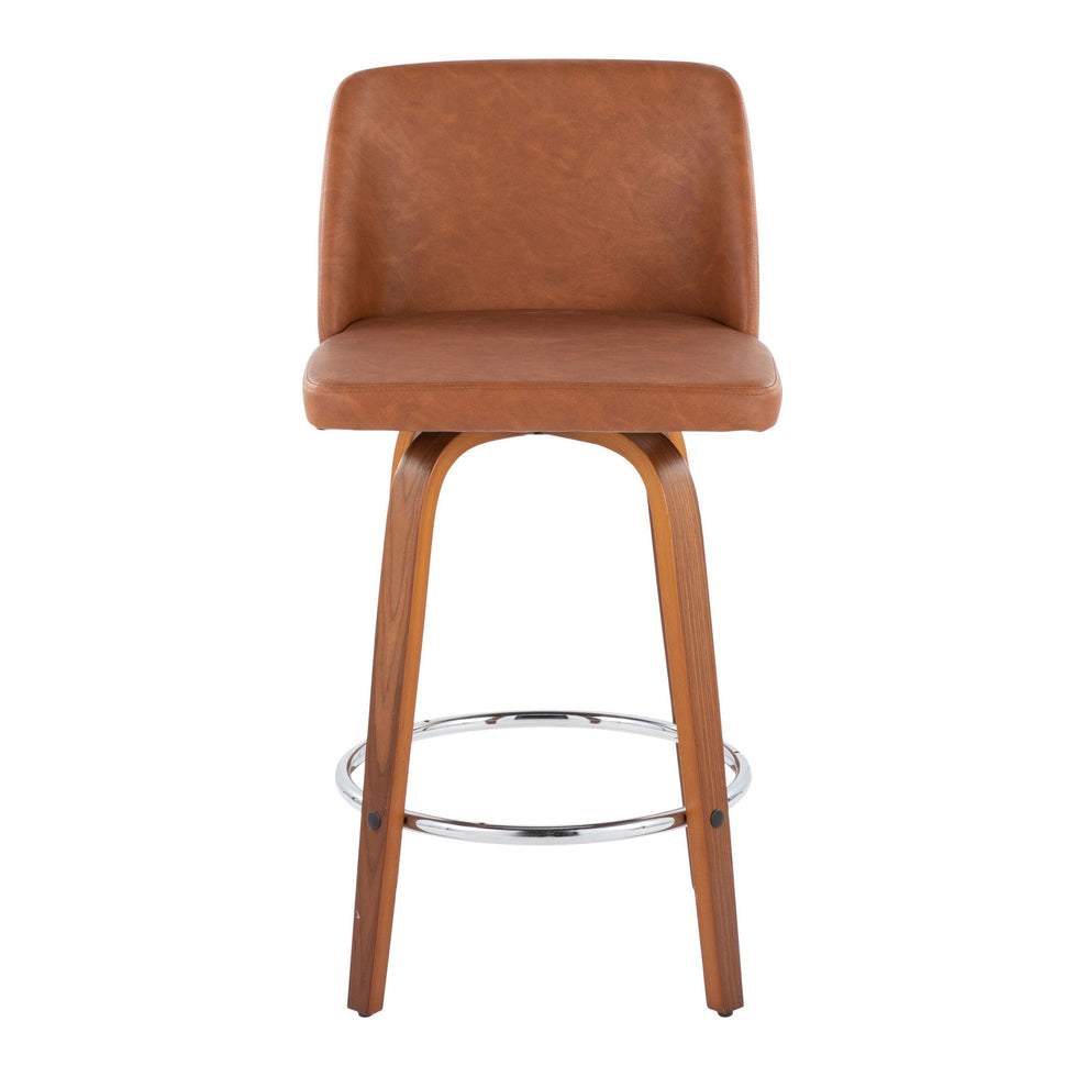 Toriano 26" Counter Stool - Set of 2 Brown Black By LumiSource | Counter Stools | Modishstore - 13