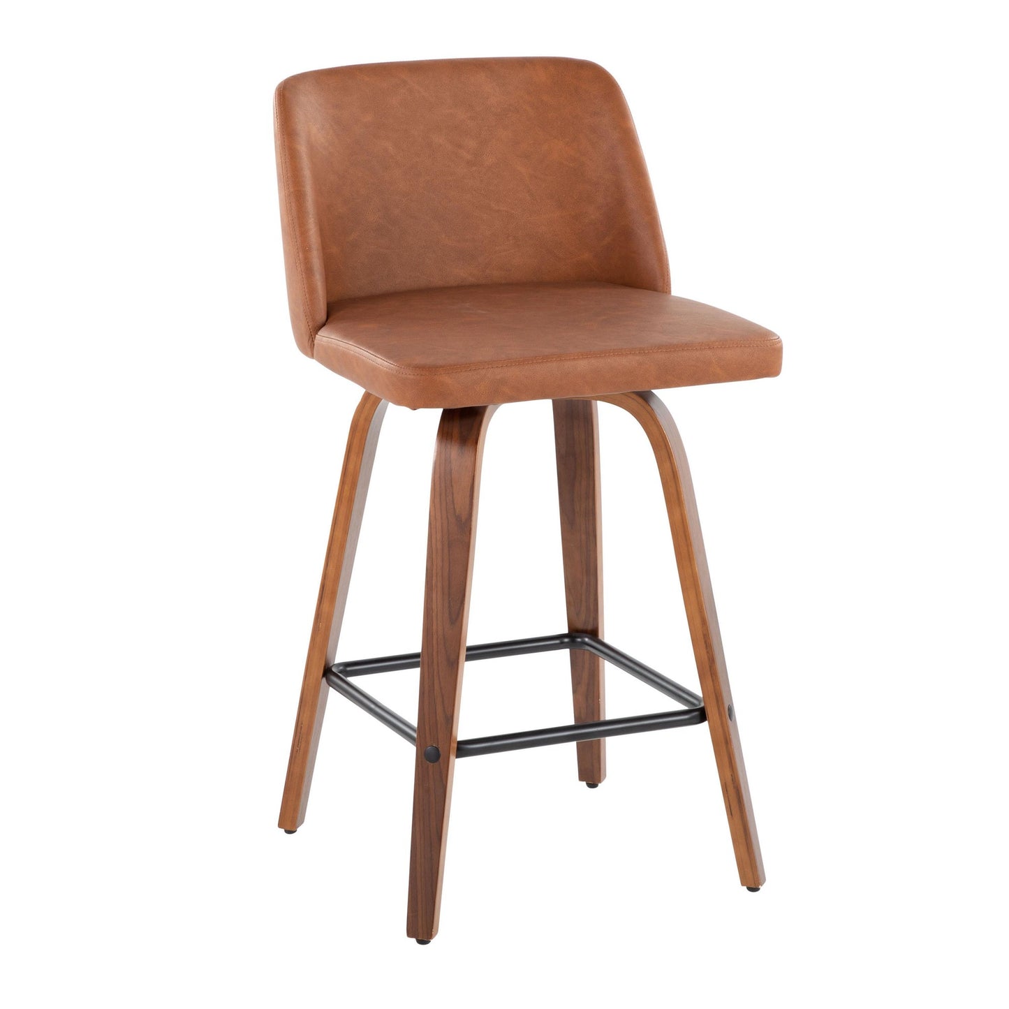 Toriano 26" Counter Stool - Set of 2 Brown Black By LumiSource | Counter Stools | Modishstore - 16
