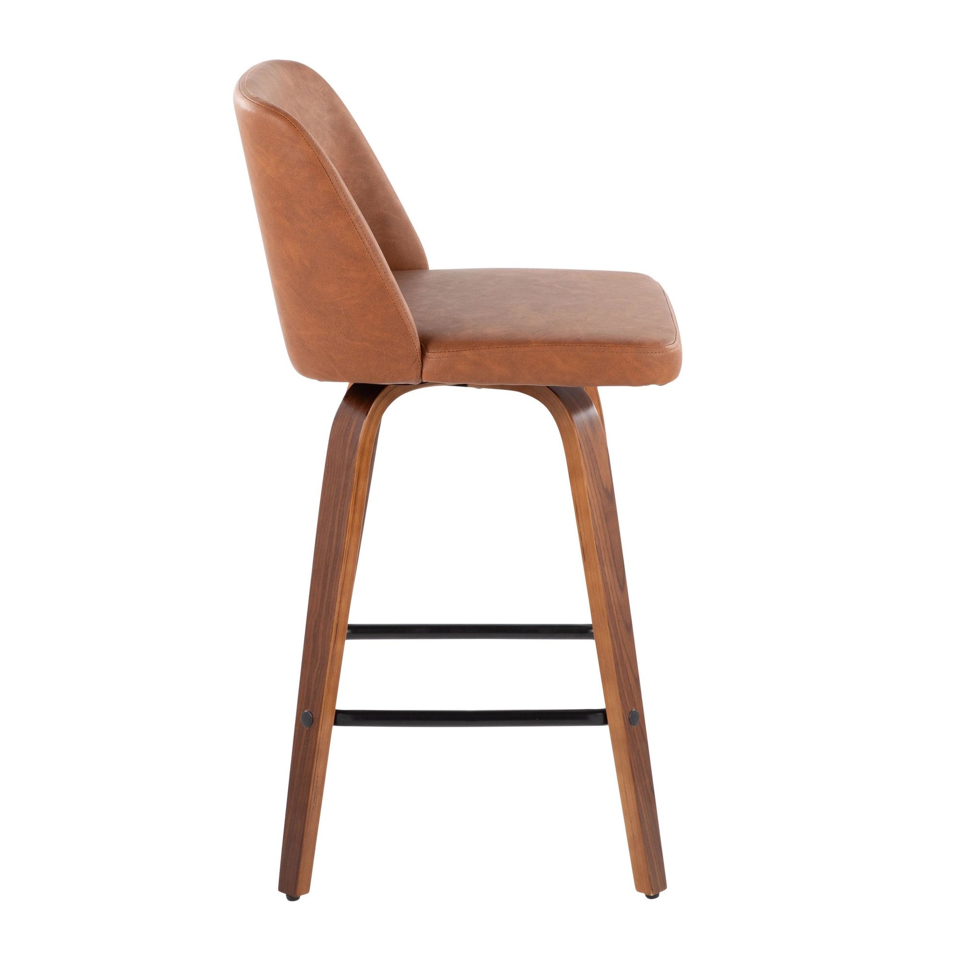 Toriano 26" Counter Stool - Set of 2 Brown Black By LumiSource | Counter Stools | Modishstore - 17