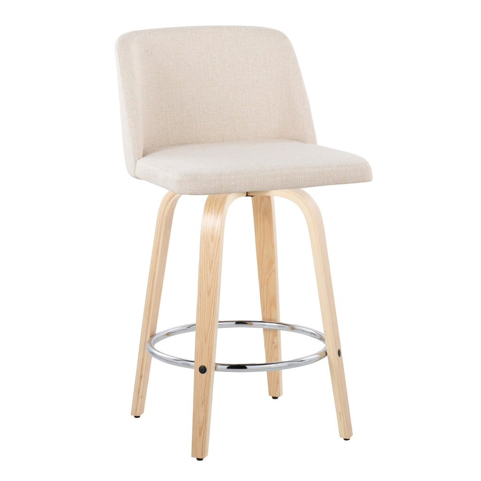 Toriano 26" Fixed Height Counter Stool - Set of 2 By LumiSource | Counter Stools | Modishstore - 2
