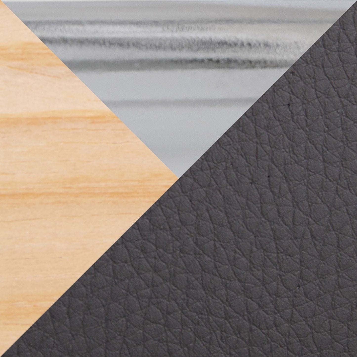 Toriano 24" Contemporary Fixed Height Counter Stool with Swivel in Natural Wood and Cream Faux Leather with Round Chrome Metal Footrest By LumiSource - Set of 2 | Counter Stools | Modishstore - 10