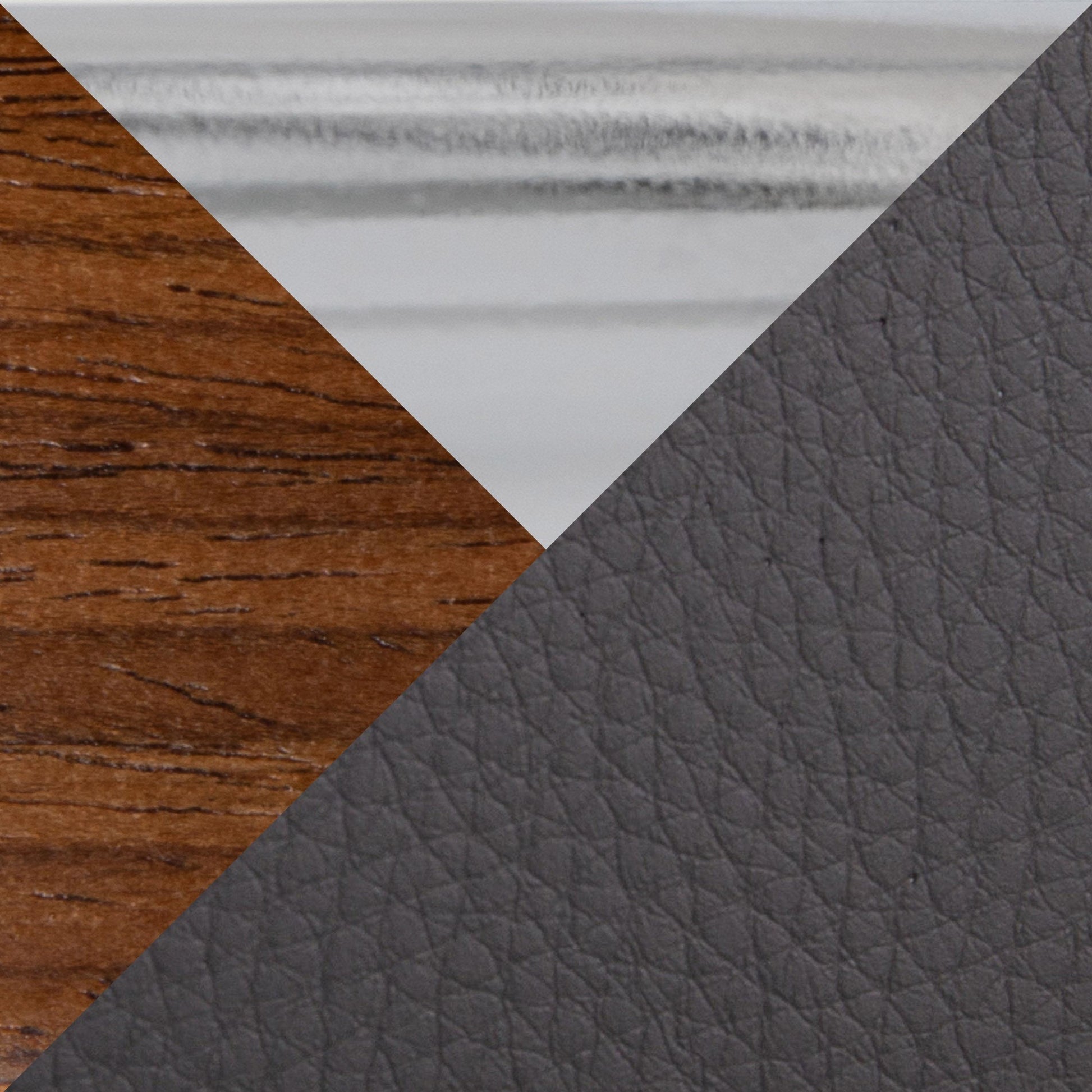 Toriano 24" Mid-Century Modern Fixed Height Counter Stool with Swivel in Walnut Wood and Cream Faux Leather with Round Chrome Metal Footrest By LumiSource - Set of 2 | Counter Stools | Modishstore - 10