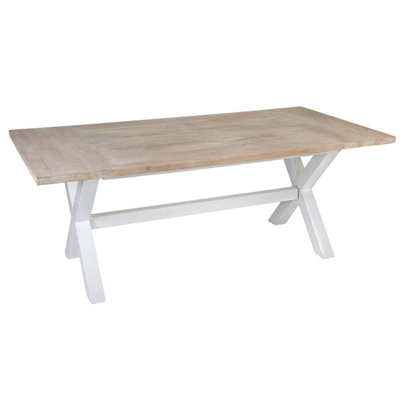 Townson Solid Mango Wood Dining Table w/ Cross Base by Jeffan | Dining Tables | Modishstore - 2