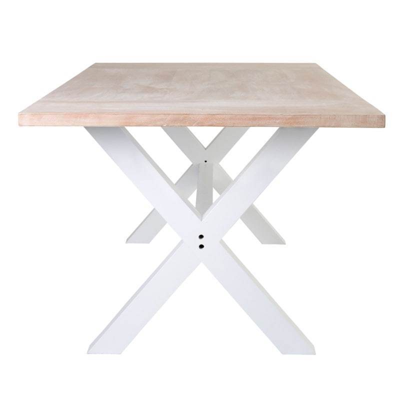 Townson Solid Mango Wood Dining Table w/ Cross Base by Jeffan | Dining Tables | Modishstore - 3