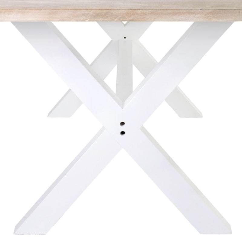 Townson Solid Mango Wood Dining Table w/ Cross Base by Jeffan | Dining Tables | Modishstore - 4
