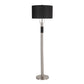 Trophy Industrial Floor Lamp in Nickel with Black Linen Shade By LumiSource | Floor Lamps | Modishstore - 7
