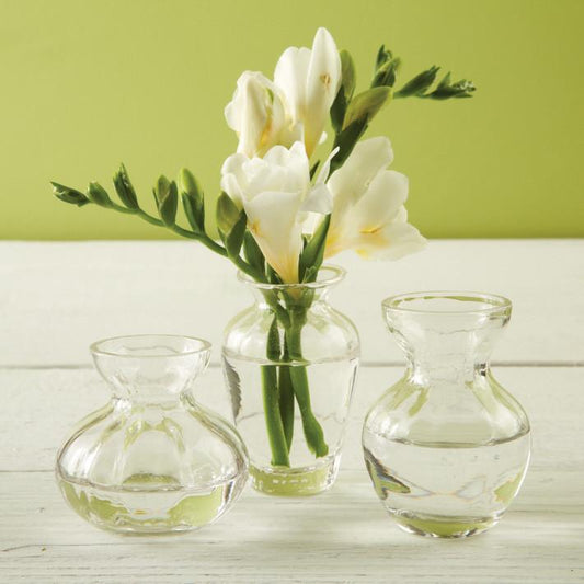 Two's Company Fluted Vase Trio S/3 Glass Mini Vases | Vases | '2126 | Modishstore