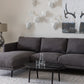 Baxton Studio Riley Retro Mid-Century Modern Grey Fabric Upholstered Left Facing Chaise Sectional Sofa | Modishstore | Sofas