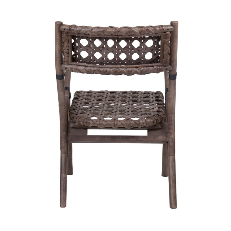 Sahara Rattan Arm Chair - Grey Wash by Jeffan | Armchairs | Modishstore - 3
