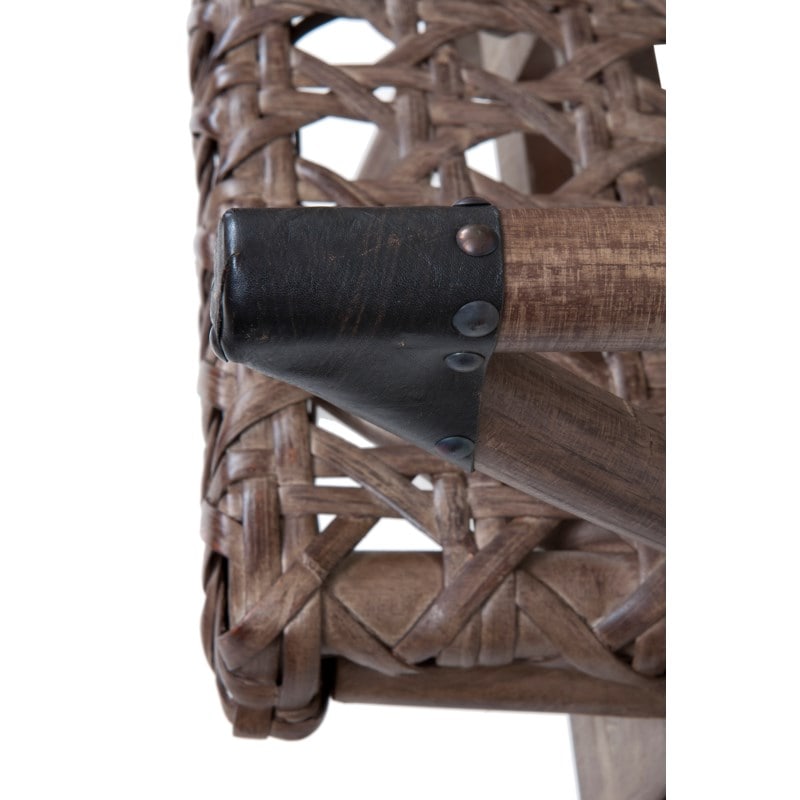 Sahara Rattan Arm Chair - Grey Wash by Jeffan | Armchairs | Modishstore - 4