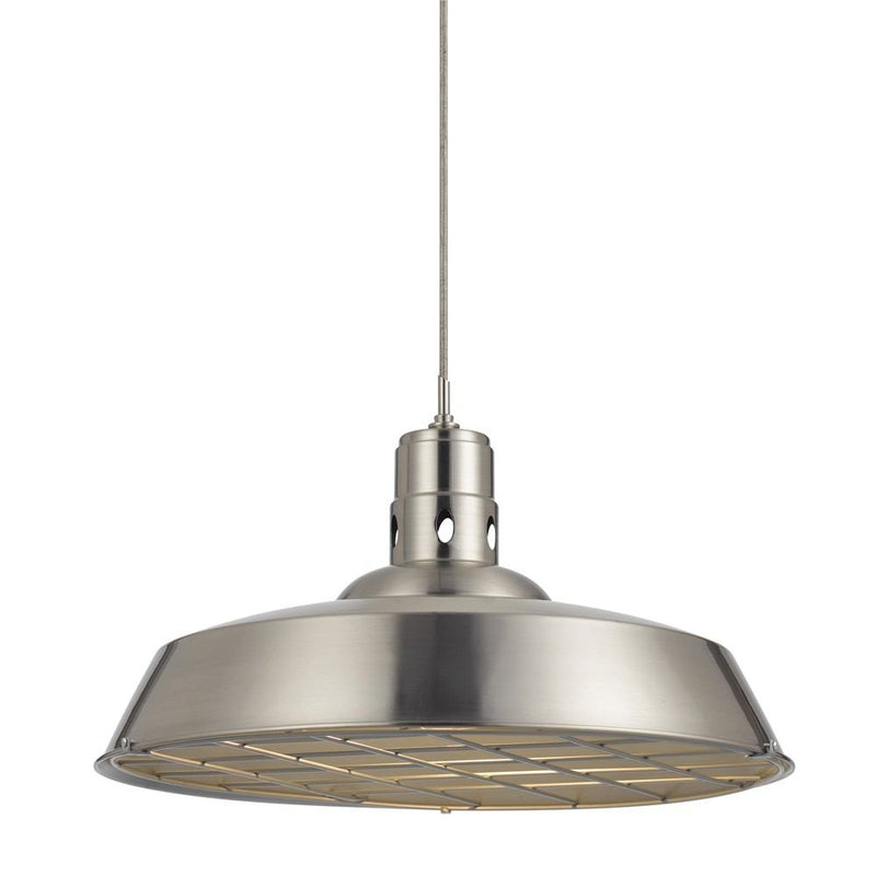 Cal Lighting UP-1112-6-BS 150W Danberry Metal Pendant | Modishstore | Pendant Lamps