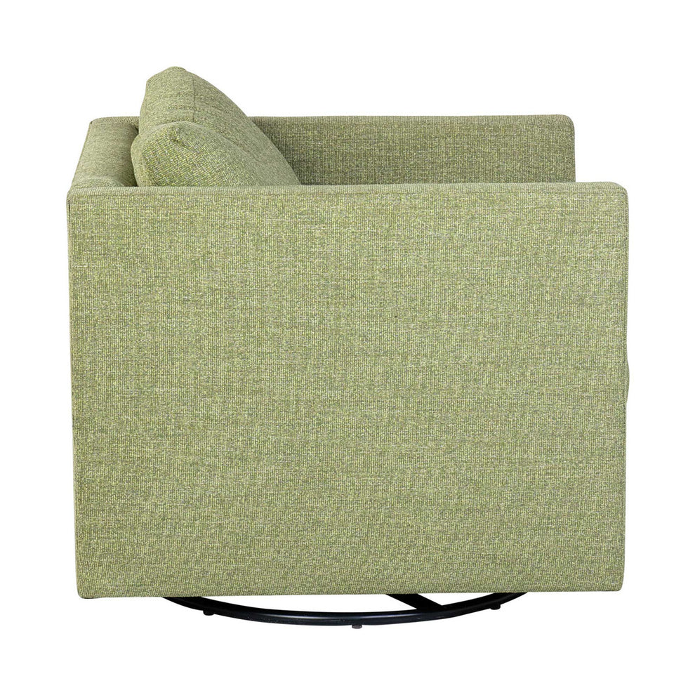 Soma Polyester Swivel Club Chair by Jeffan | Accent Chairs | Modishstore - 4