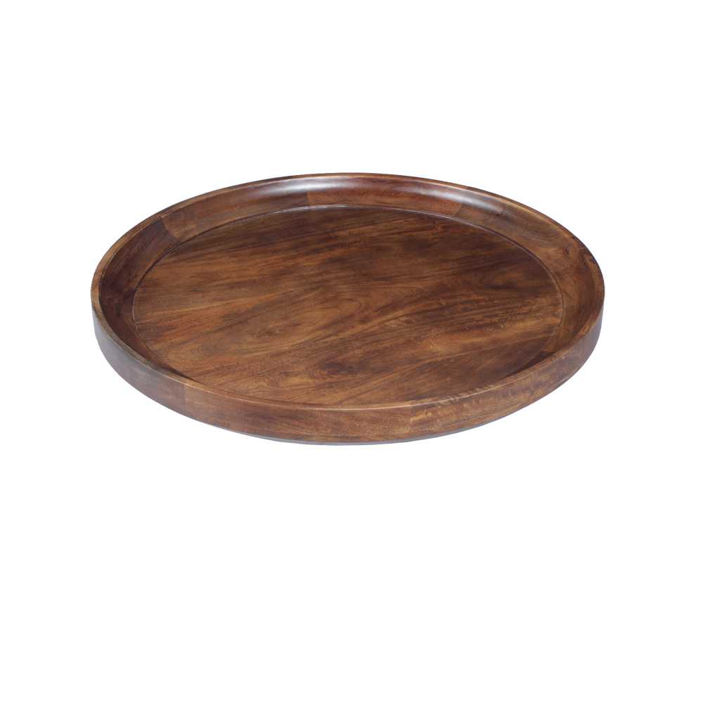 Round Mango Wood Coffee Table With Splayed Metal Legs, Brown And Black By Benzara | Coffee Tables |  Modishstore  - 7